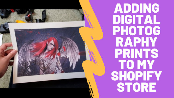 Behind the Scenes: Adding Digital Photography Prints To My Shopify Store #spopify #digitalartist #darkart #youtubeartist