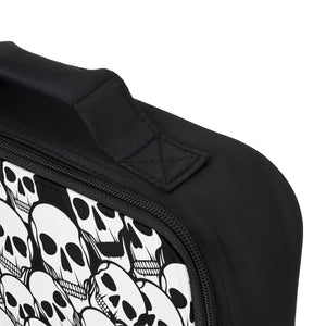 Black and White Skulls Everywhere Lunch Bag
